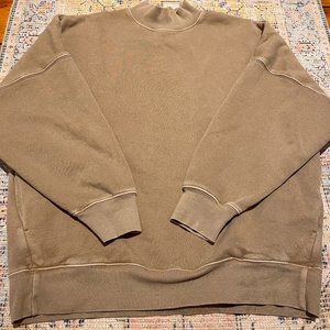 TNA Cozy Fleece Boyfriend Mock Neck Sweatshirt